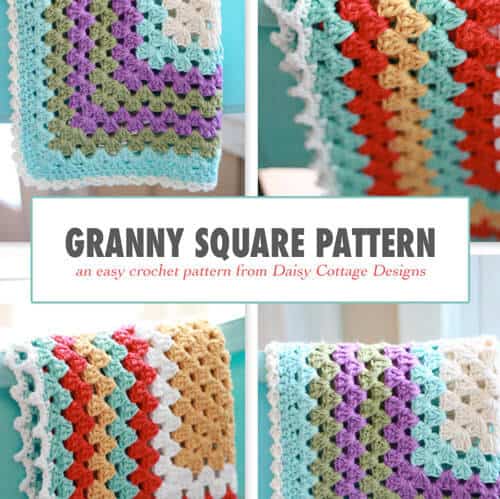 Free Crochet Patterns {Granny Square Baby Blanket}