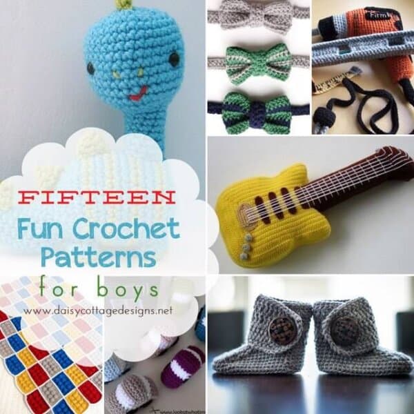 15 Crochet Patterns for Boys Daisy Cottage Designs
