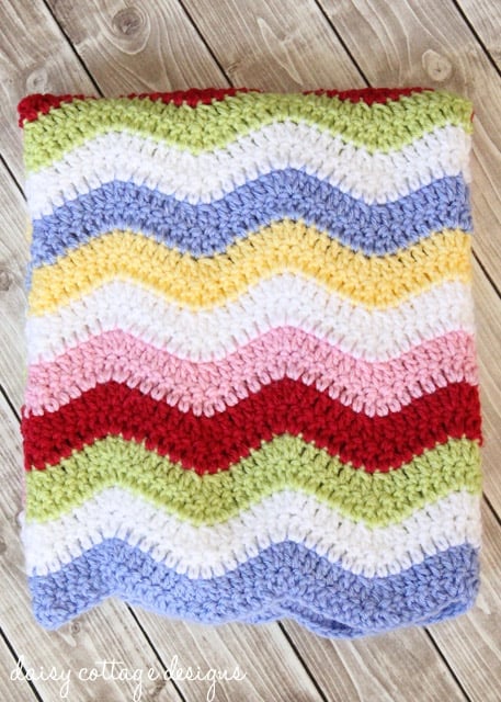 Ripple stitch cheap baby blanket pattern