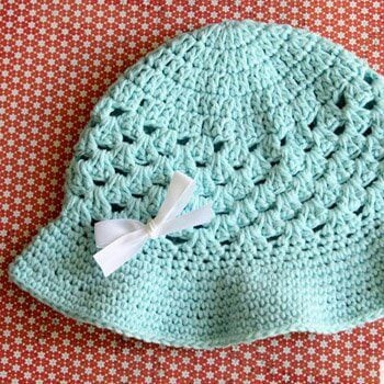 Girl/'s Crocheted Hat for Spring and Summer