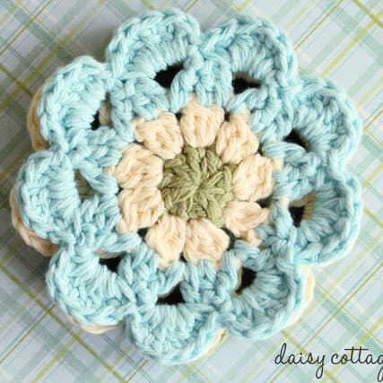 Floral Crochet Kitchen Set 