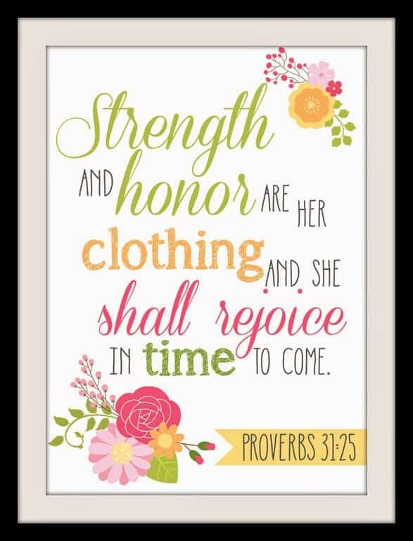 Free Bible Verse Printable and iPhone Wallpaper {Proverbs 3125