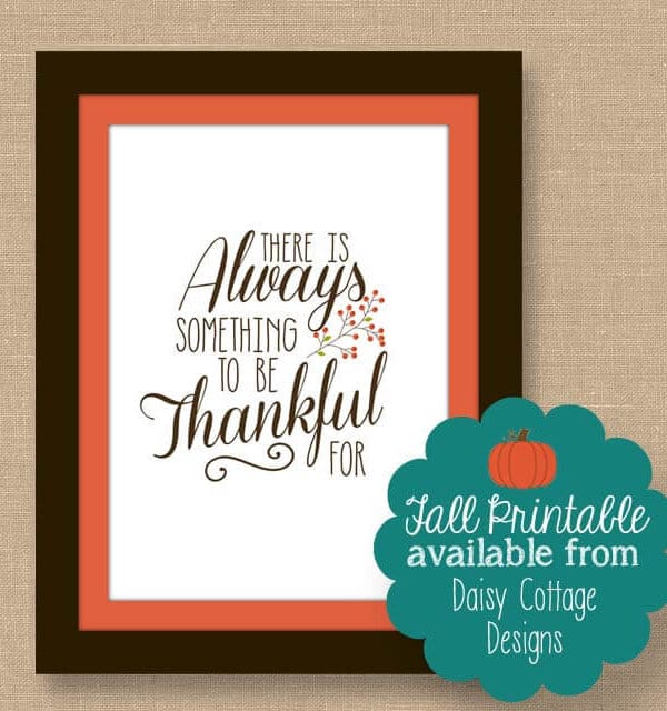 Free Fall Printable | Always Be Thankful
