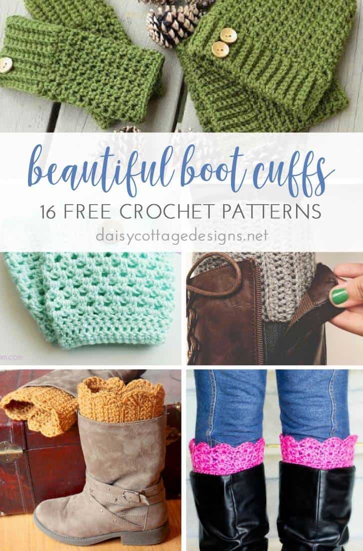 16 Free Boot Cuff Crochet Patterns Daisy Cottage Designs