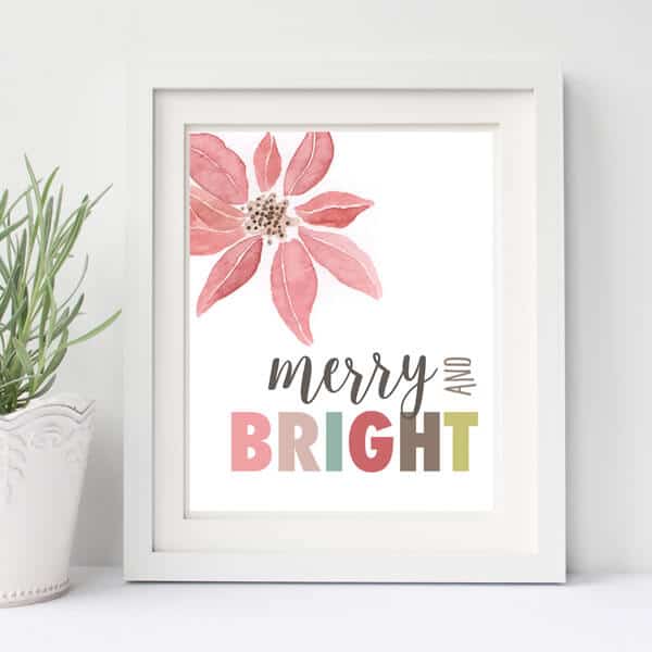 Merry and Bright Holiday Print & Gift Tags