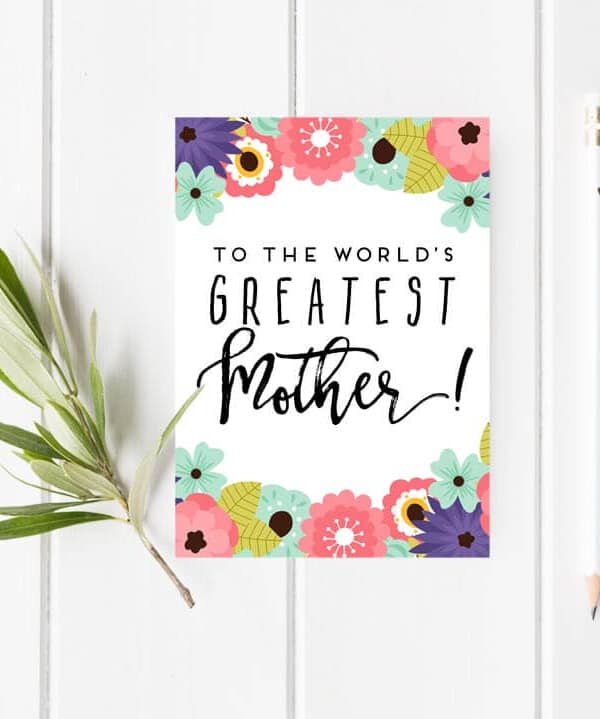 Printable Mother’s Day Card & Tags