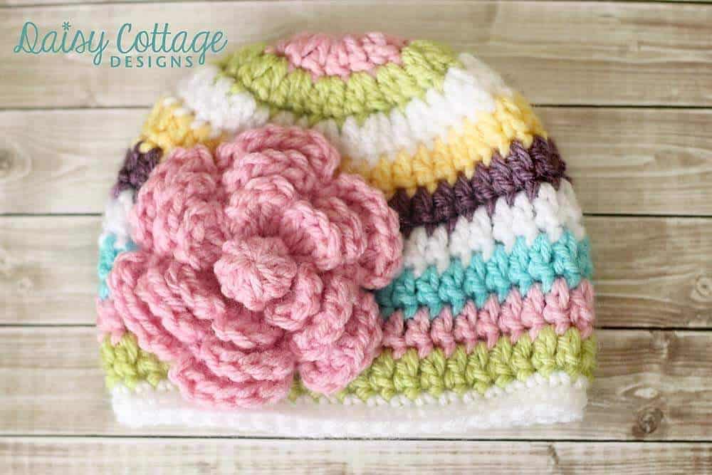 The best flower crochet pattern from Daisy Cottage Designs.