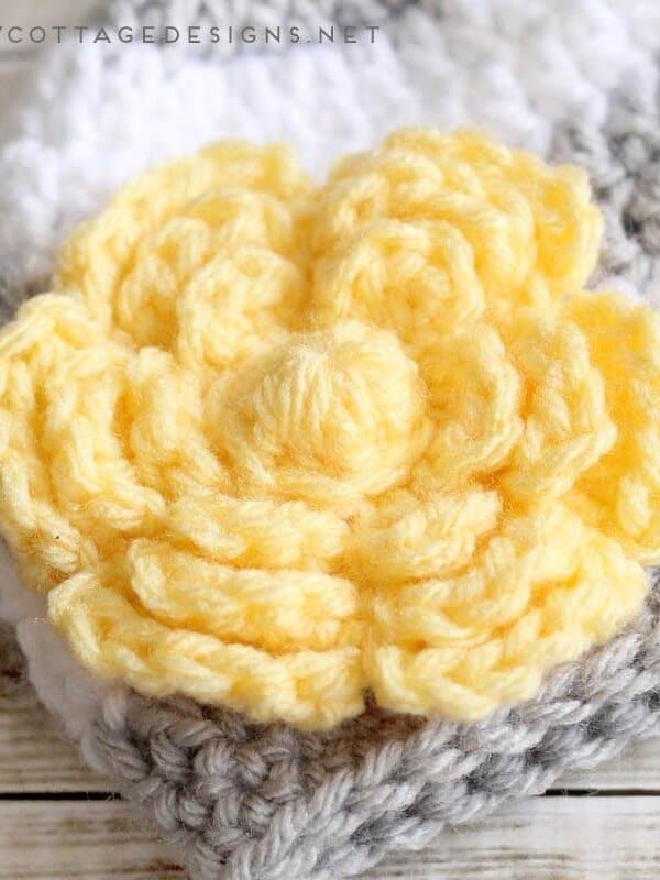 Flower Crochet Pattern | Large Crochet Flower Pattern