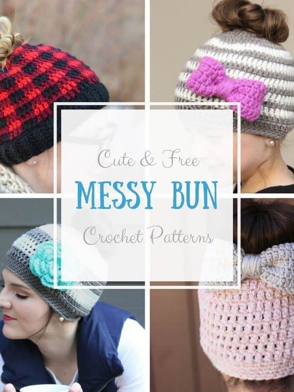Messy Bun Crochet Hat Patterns
