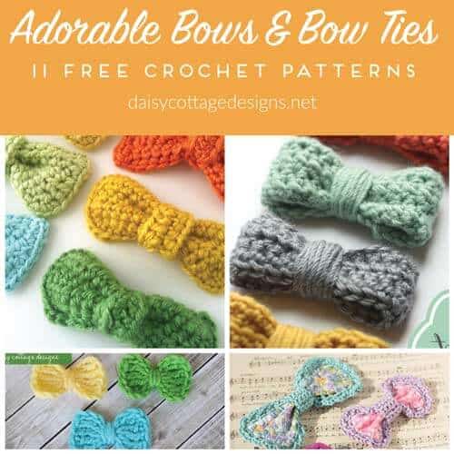 Crochet Bow & Bow Tie Pattern Collection
