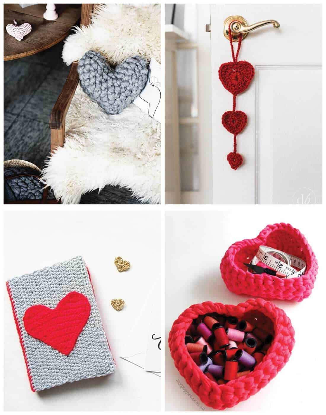 crochet heart patterns | free crochet patterns | Daisy Cottage Designs These crochet patterns make wonderful gifts for everyone on your list this Valentine's Day! 