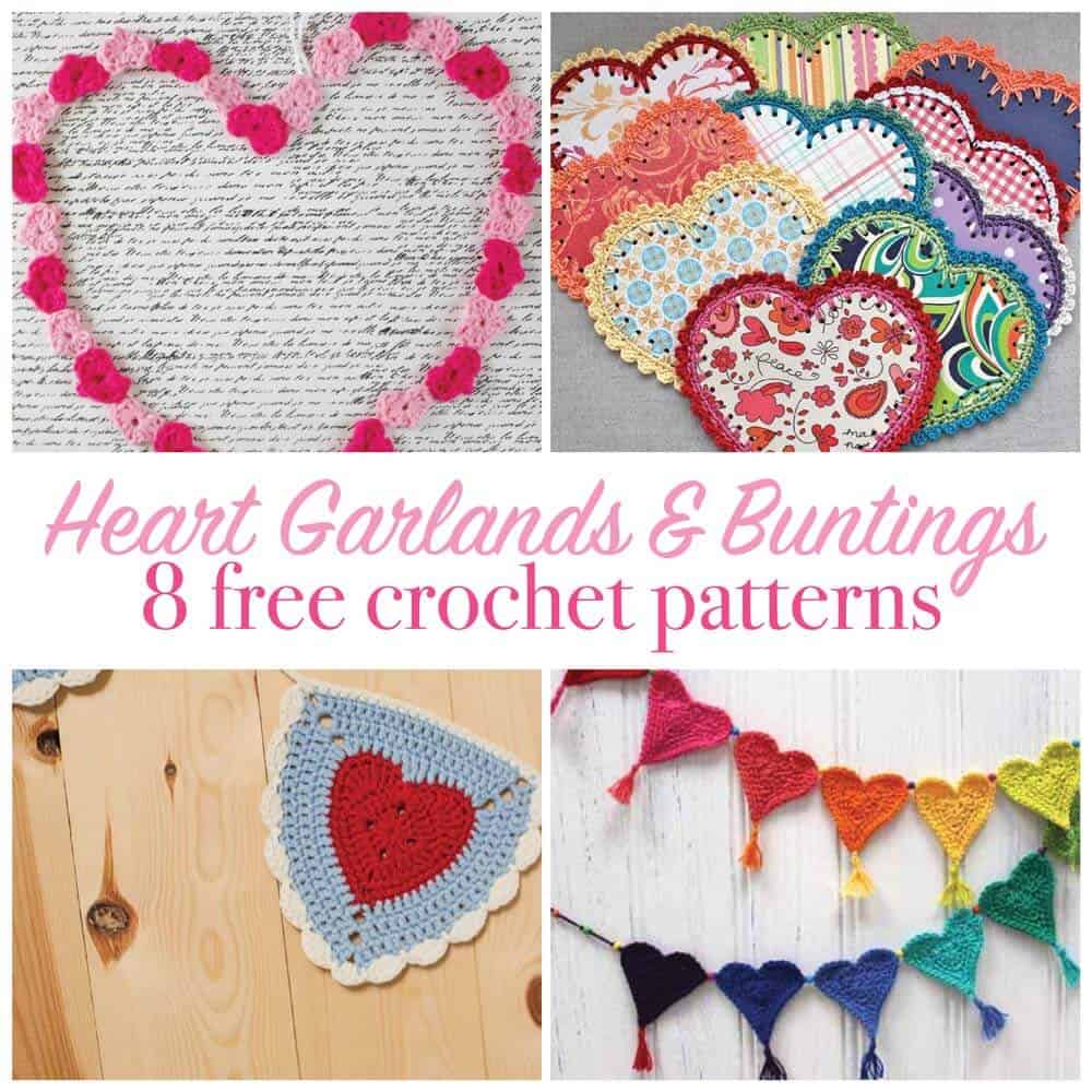 15 Crochet Heart Patterns to make this Valentine's Day