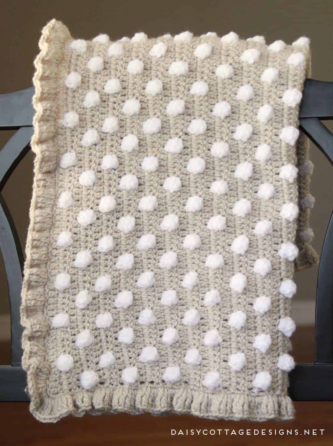 Polka dot baby online blanket