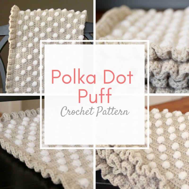 polka dot baby blanket crochet pattern