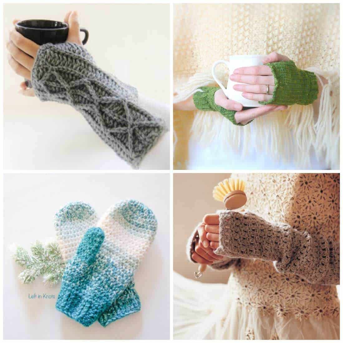 Cozy Striped Crochet Gloves Free Pattern & Tutorial