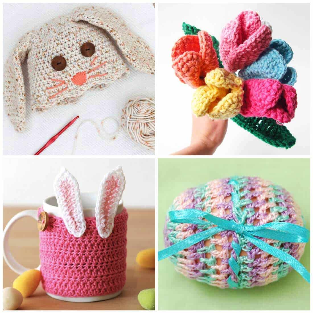 Free Crochet Patterns | Crochet Patterns for Easter | Crochet Patterns for Spring | Flower Crochet Patterns | Fun Crochet Patterns | Use these adorable free crochet patterns to make something that will get you in the mood for Spring. These fun patterns are perfect for Easter baskets and more!