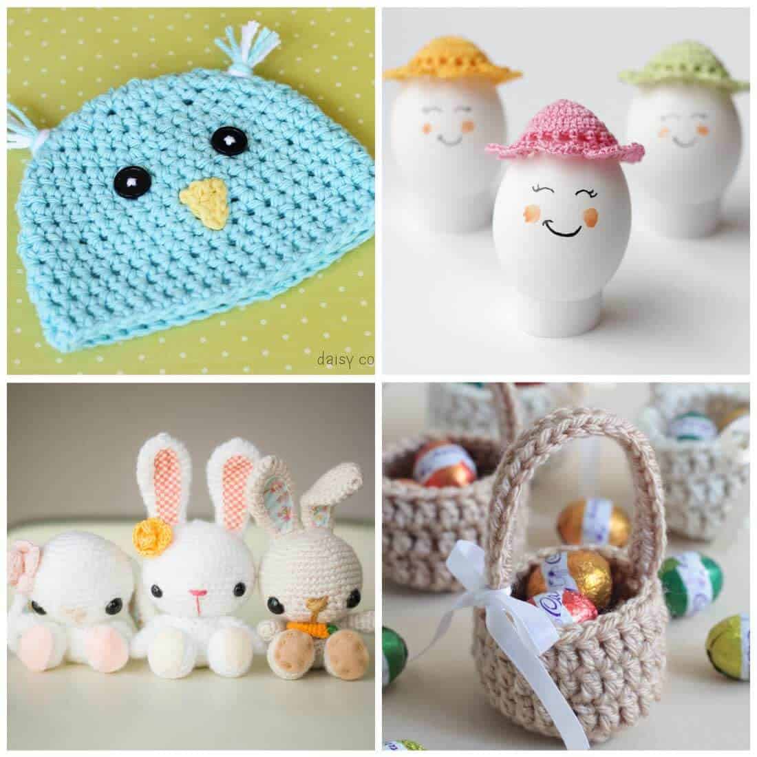 Free Crochet Patterns | Crochet Patterns for Easter | Crochet Patterns for Spring | Flower Crochet Patterns | Fun Crochet Patterns | Use these adorable free crochet patterns to make something that will get you in the mood for Spring. These fun patterns are perfect for Easter baskets and more!