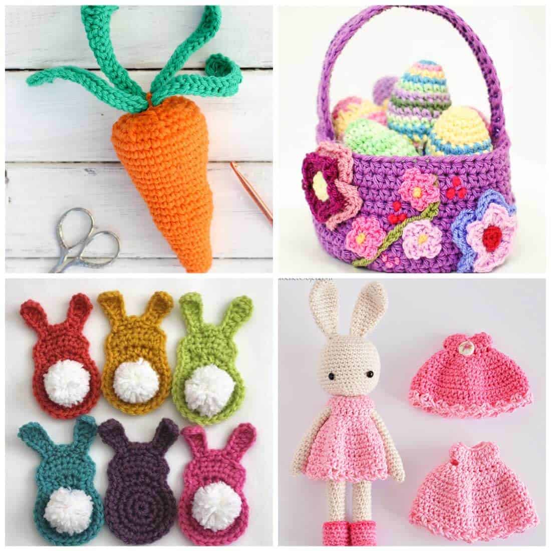 Free Crochet Patterns | Crochet Patterns for Easter | Crochet Patterns for Spring | Flower Crochet Patterns | Fun Crochet Patterns | Use these adorable free crochet patterns to make something that will get you in the mood for Spring. These fun patterns are perfect for Easter baskets and more!