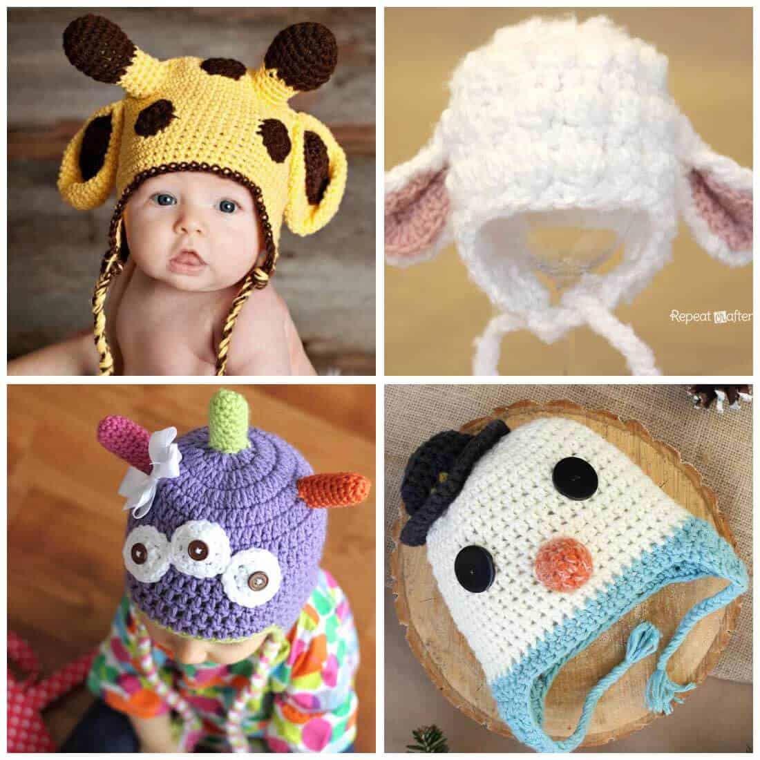 Crochet Hat Patterns | Crochet Hood Patterns | Crochet Kids Hats Patterns | Free Crochet Patterns | Use these free crochet patterns to whip up adorable hats for the kids in your life! Compiled by Daisy Cottage Designs, there's something every little person in your life will love. 