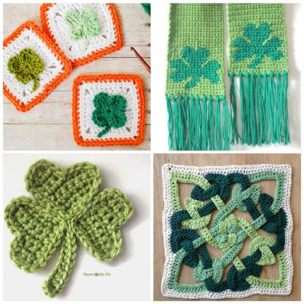 Free Crochet Patterns for St. Patrick's Day Daisy Cottage Designs