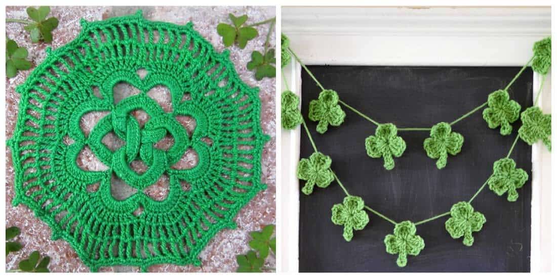 free crochet patterns | St. Patrick's Day | easy crochet patterns | crochet patterns | Use these free crochet patterns to whip something up in time for St. Patrick's Day. Bright and fun, these are a fun way to go green and get in touch with your Irish side. 