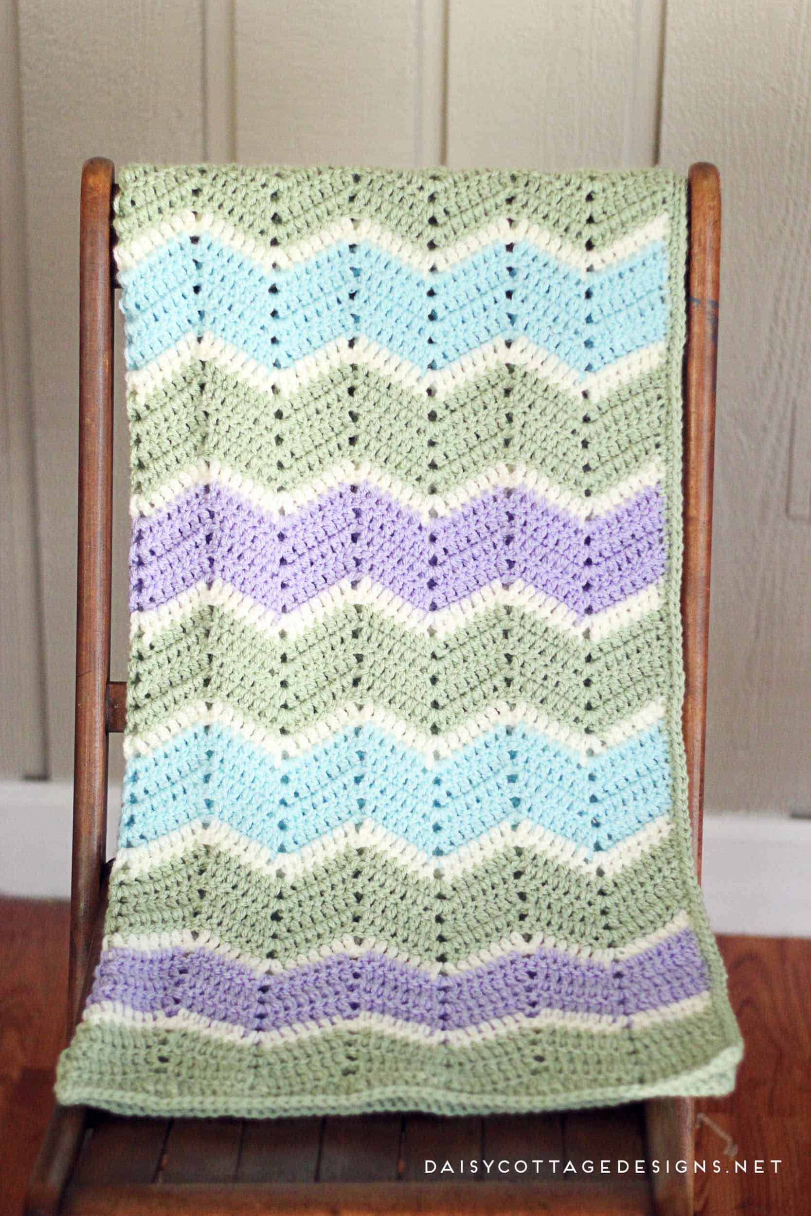 Chevron baby blanket crochet new arrivals