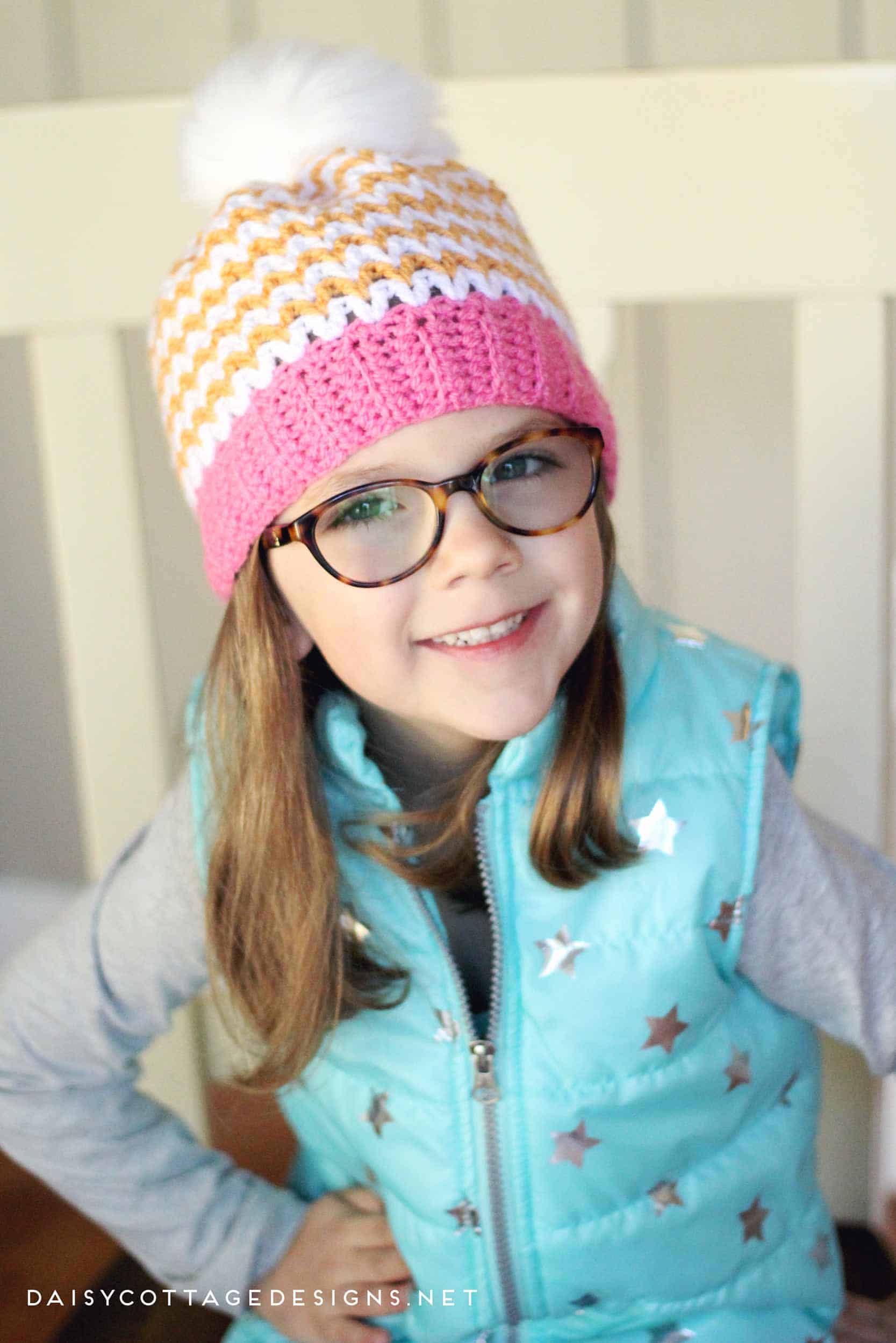 Use this free slouchy beanie crochet pattern from Daisy Cottage Designs to create gorgeous patterns for you, your friends, and your customers. | free crochet pattern, beanie crochet pattern, slouchy hat crochet pattern, slouch beanie crochet pattern, Quick Crochet Pattern, Beginner Crochet Pattern