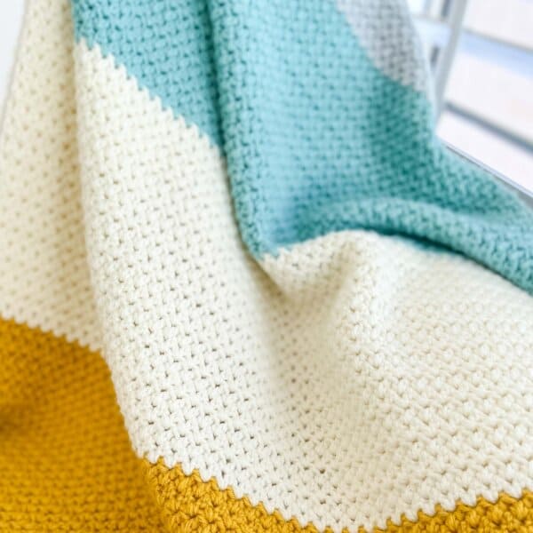 Color Block Blanket Crochet Pattern