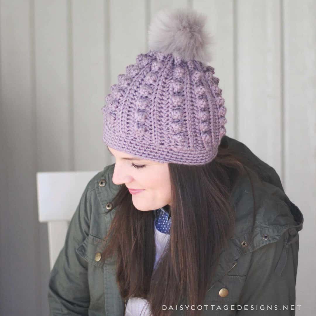 womens beanie bobble hat