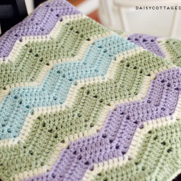 Easy Chevron Blanket Crochet Pattern