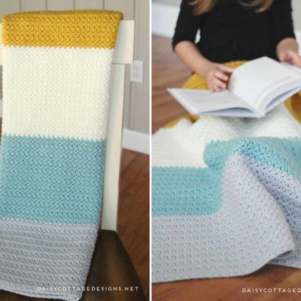 Color Block Blanket Crochet Pattern