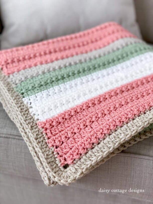 Quick and Easy Crochet Pattern - Easy Crochet Blanket with Texture ...