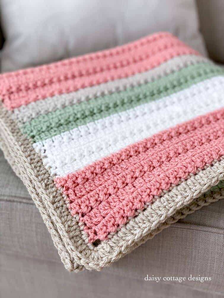 Crochet pattern on a chair