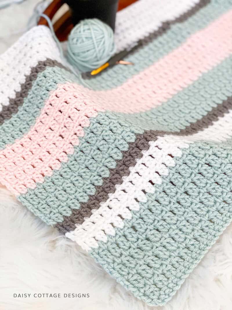Double Crochet Cluster Stitch Tutorial Daisy Cottage Designs