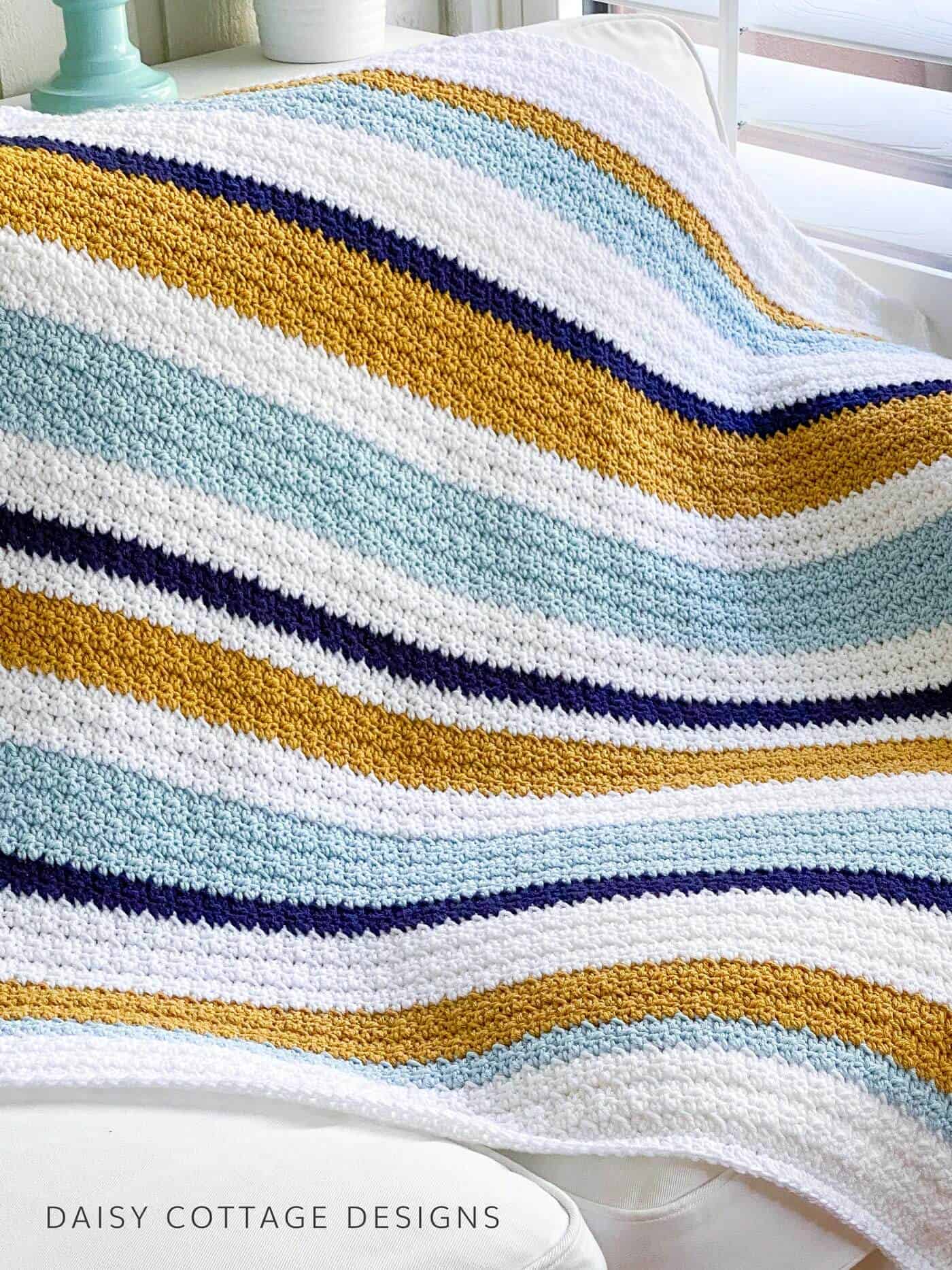 Use this Free Crochet Blanket Pattern from Daisy Cottage Designs to create your next beautiful blanket. 