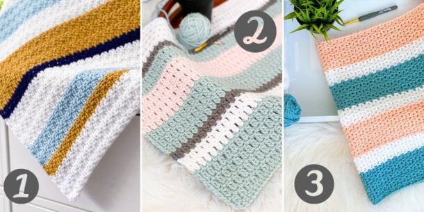 Textured Crochet Stitch Blanket: The Oceanside Throw - Daisy Cottage ...