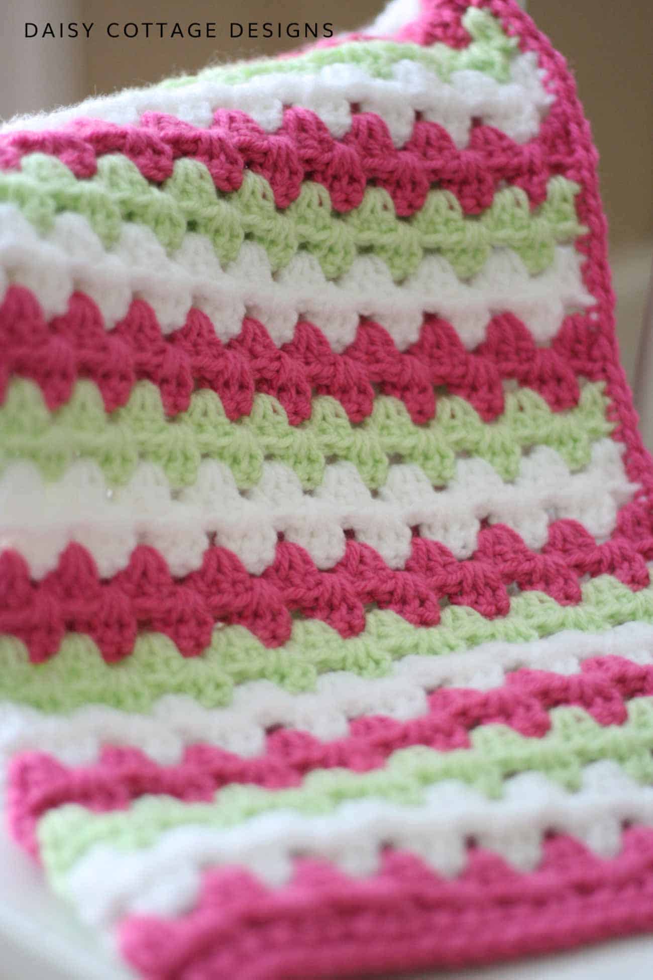 How to Make a Granny Stripe Crochet Pattern - Daisy Cottage Designs