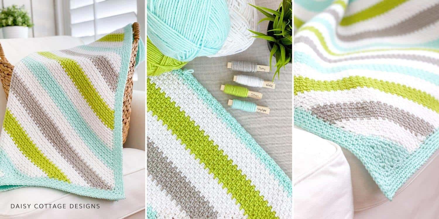 Fall in love with this corner to corner moss stitch crochet tutorial (aka the linen stitch & granite stitch). This crochet pattern is perfect for any skill level.