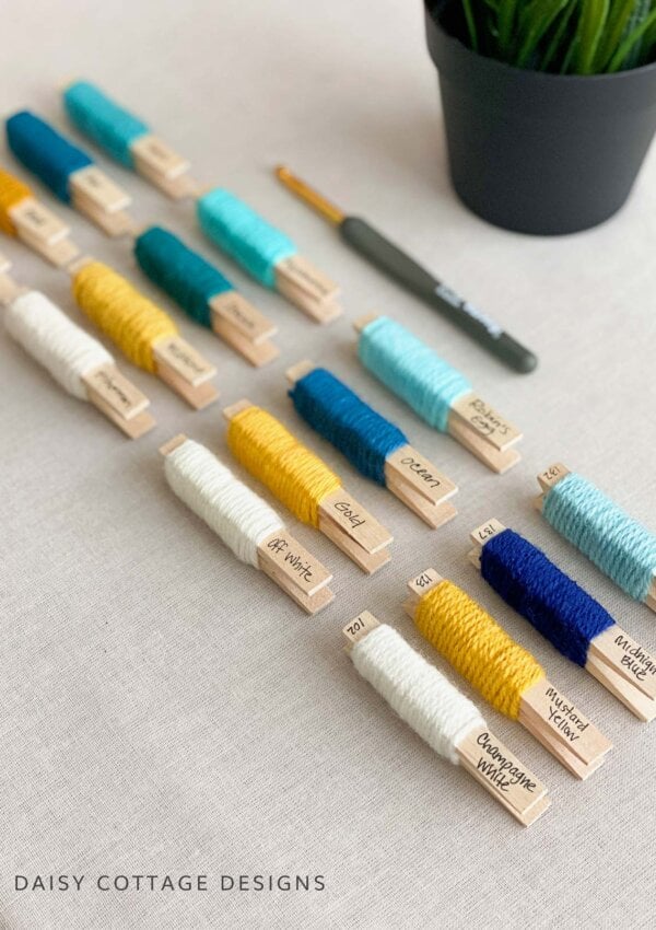 Crochet Colors: Teal, Mustard & Cream