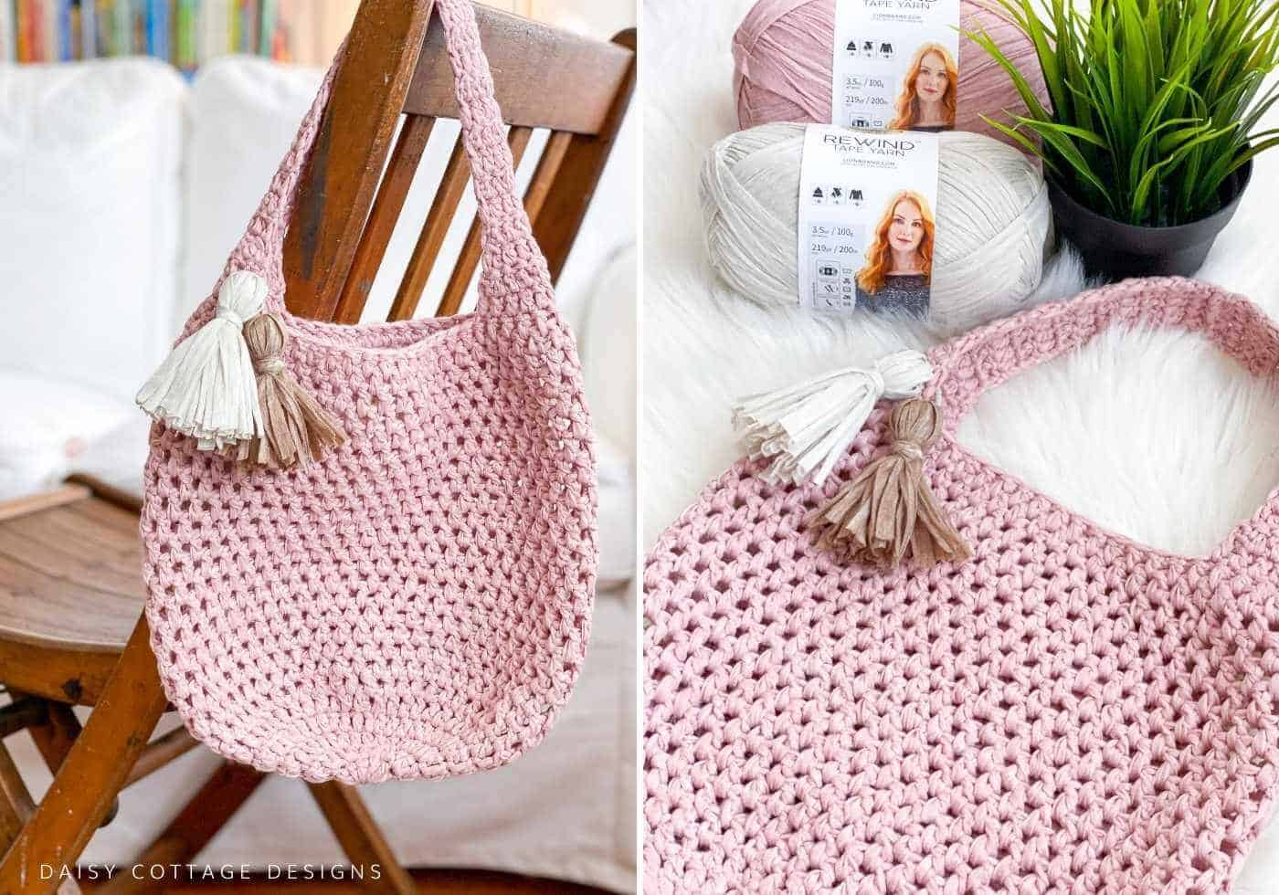 Crochet Market Tote Bag Free Pattern