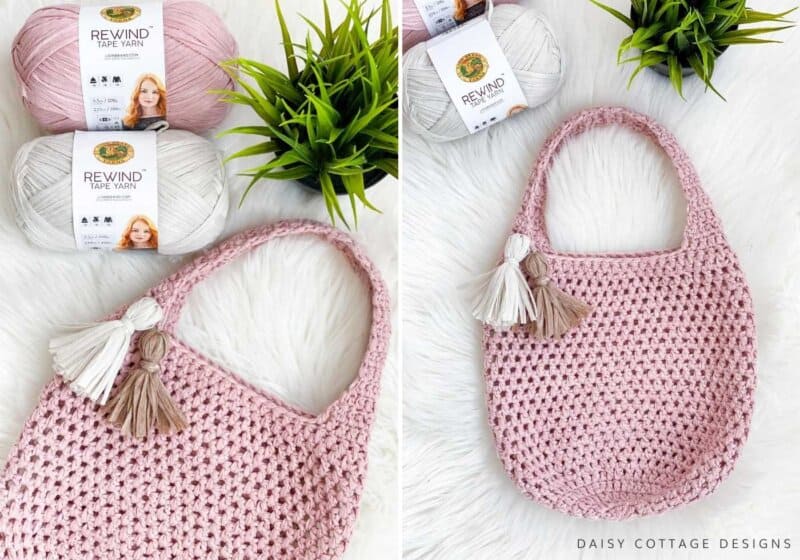 Make a Free Crochet Tote Bag Pattern Daisy Cottage Designs