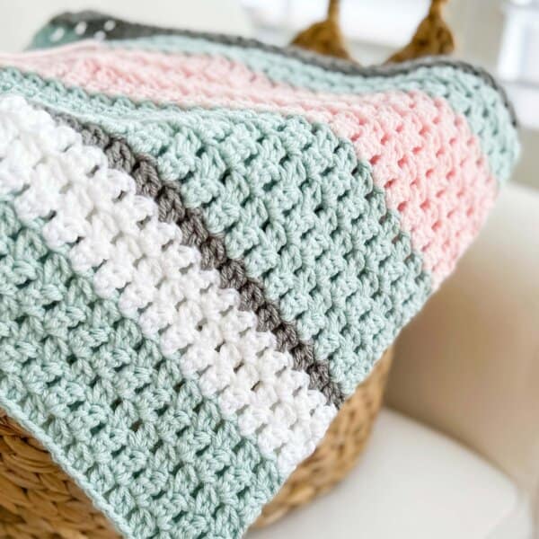 Cluster Stitch Crochet Blanket Pattern
