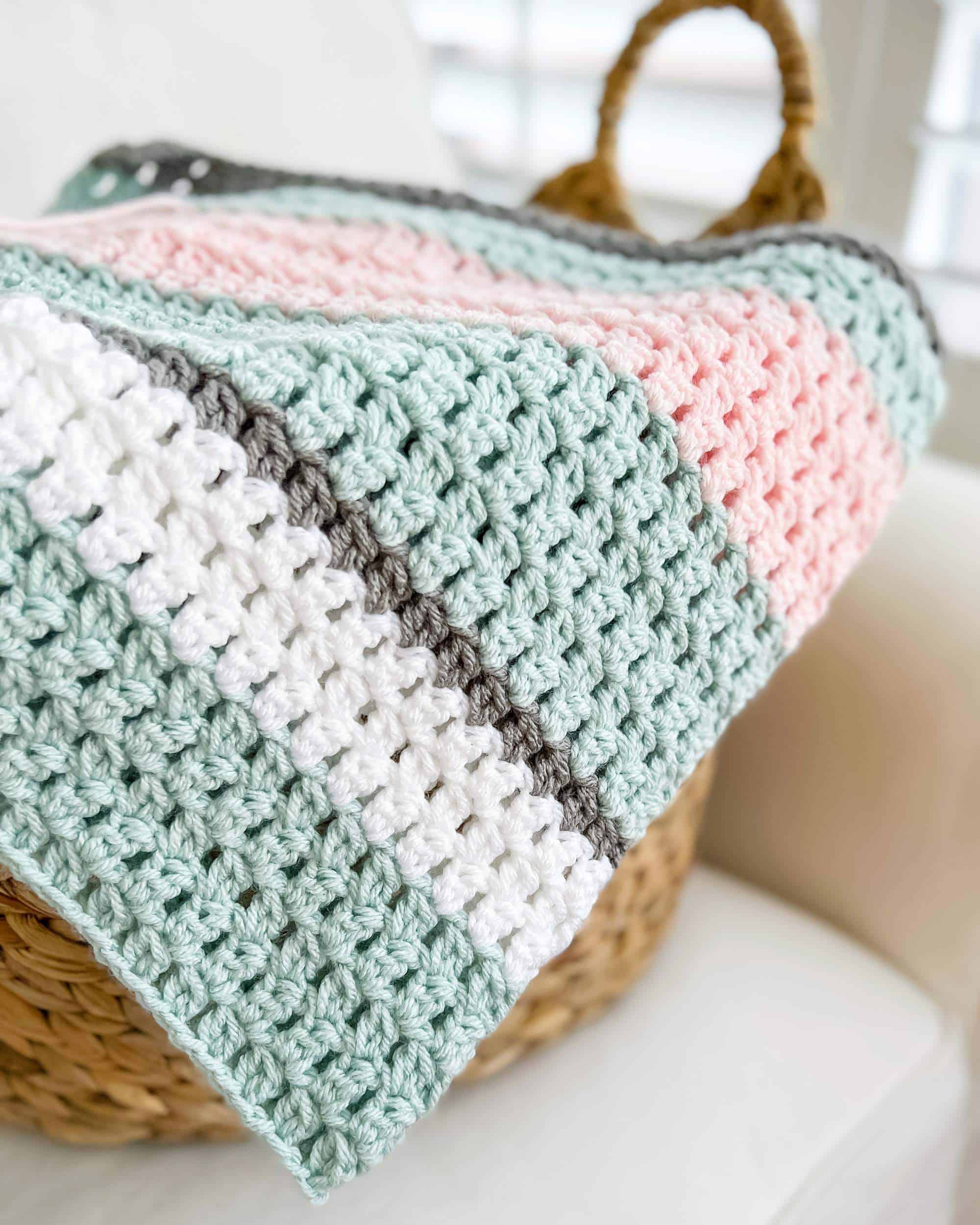 Cluster Stitch Crochet Blanket Patter