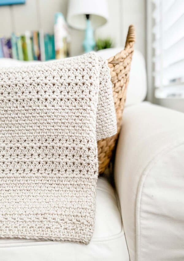 Crochet Throw Blanket Pattern: Cobblestone Pathways