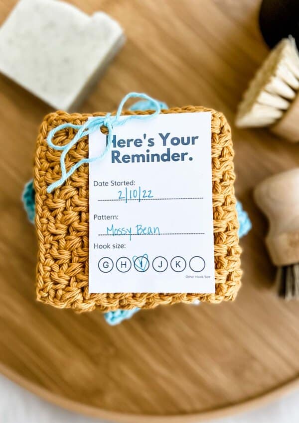 Crochet WIP Project Card Printable