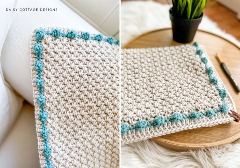 How To Crochet A Square Baby Blanket 800x560 