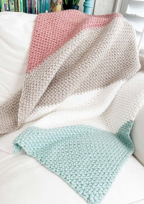 Corner to Corner Crochet Blanket Pattern, The Sunrise Sorbet Blanket