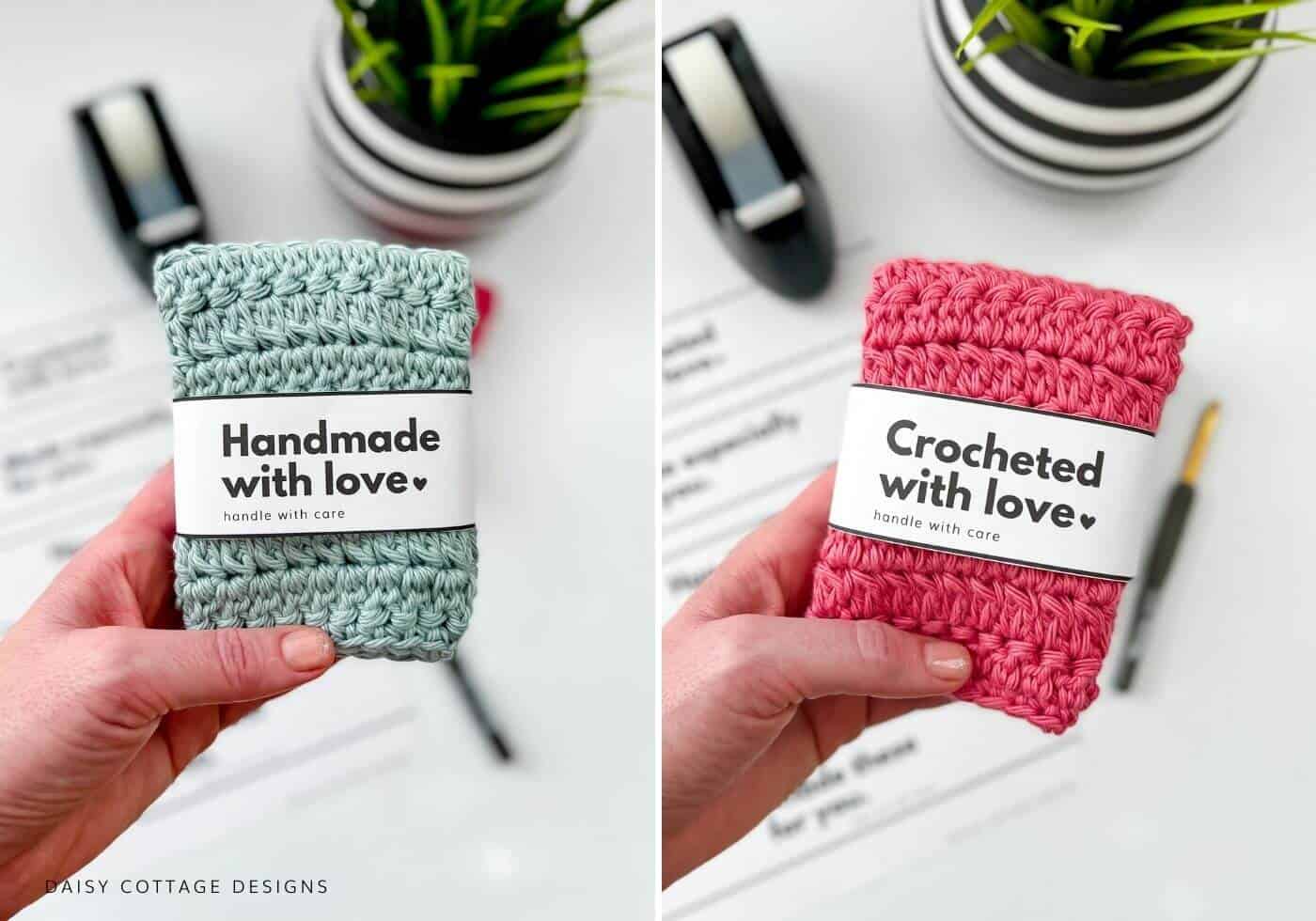 Crocheted with love printable label