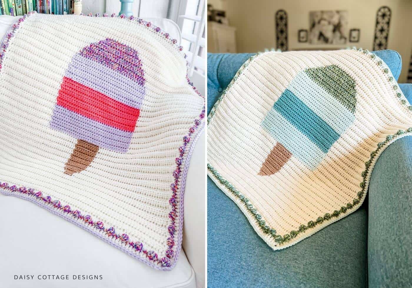 Popsicle Graphgan Crochet Blankets