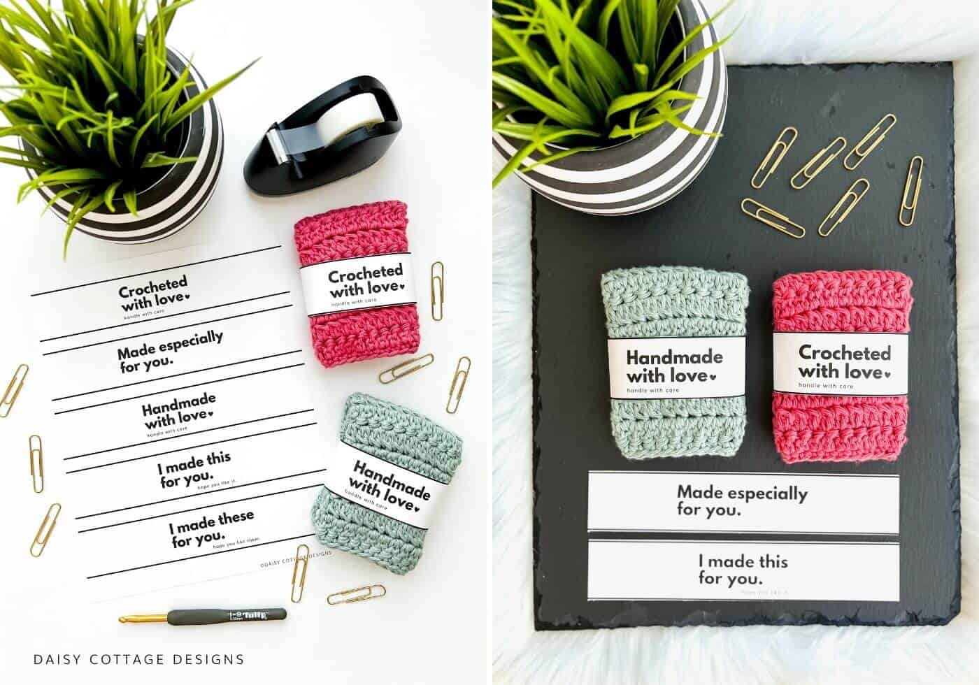 Handmade With Love Labels (FREE!) - Daisy Cottage Designs